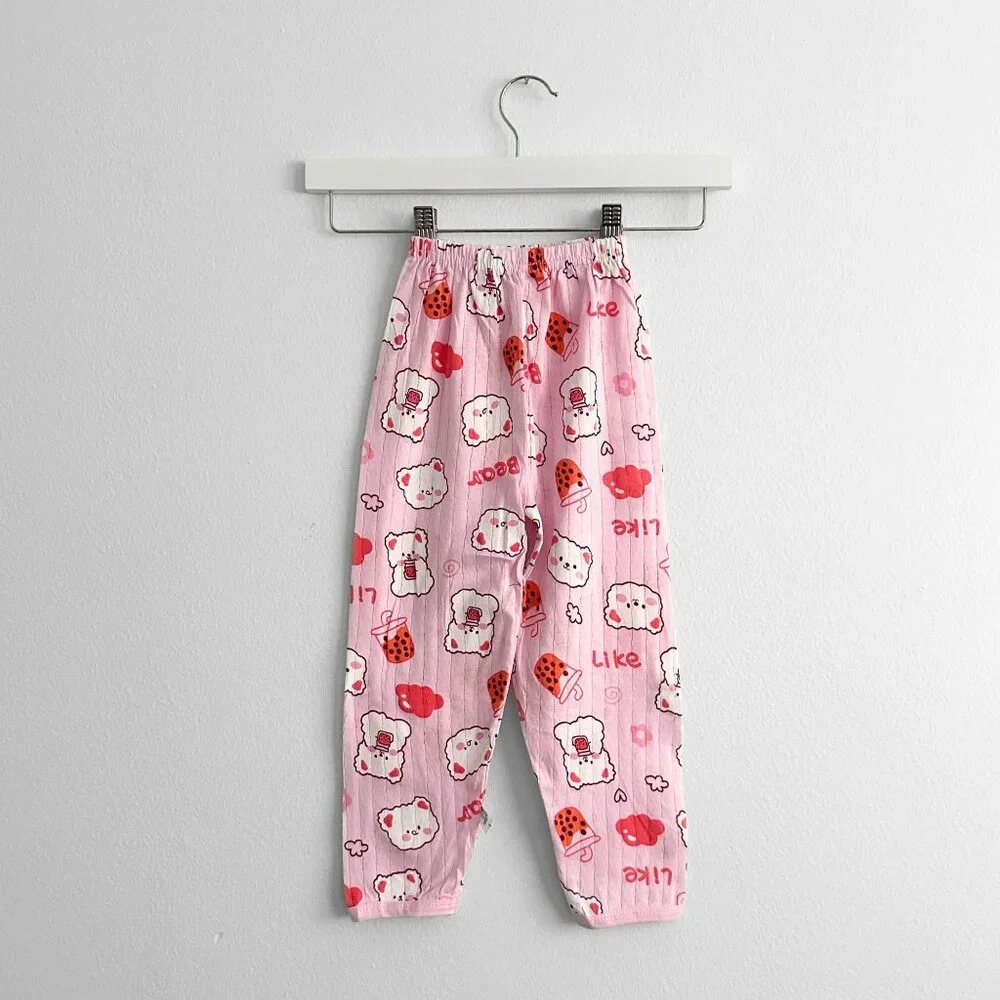 NWT Cute Girls Sleep N' Play Short Sleeve Top & Pants Pajamas Set Bear & Boba 4T - Picture 5 of 6